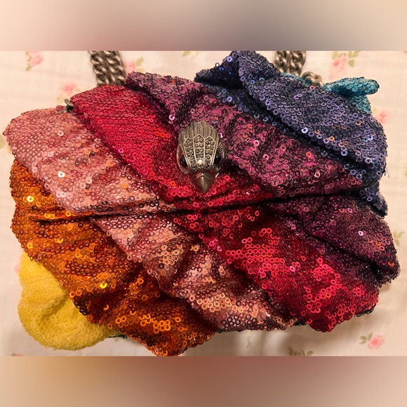 Kurt Geiger Rainbow Sequin Shoulder Bag - Picture 2 of 7